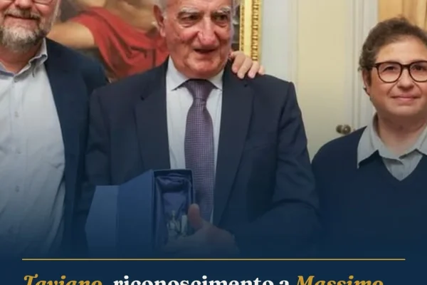 Taviano, riconoscimento a Massimo Federico: la Bonissima dalla Città di Modena