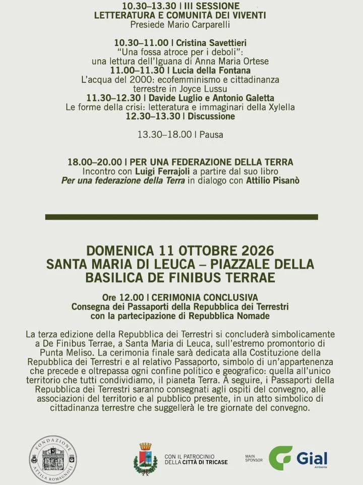 Dettaglio 3: Tricase e Leuca, al via 'La Repubblica dei Terrestri': il programma