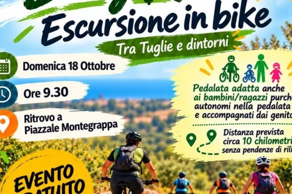 Tuglie, “Easy Ride”: escursione in bici gratuita tra paesaggi e storia locale