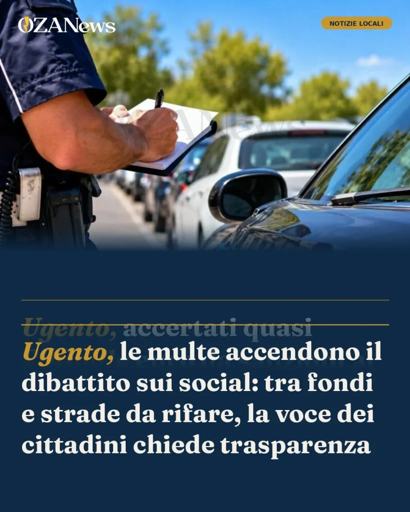 Dettaglio 1: Ugento, le multe accendono il dibattito sui social: tra fondi e strade da rifare, la voce dei cittadini chiede trasparenza