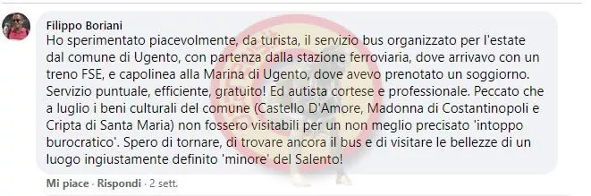 turisti feedback ugento