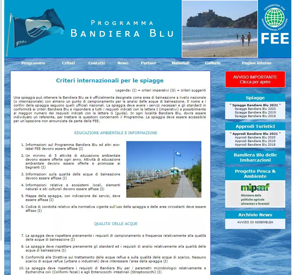 bandiera blu a Ugento