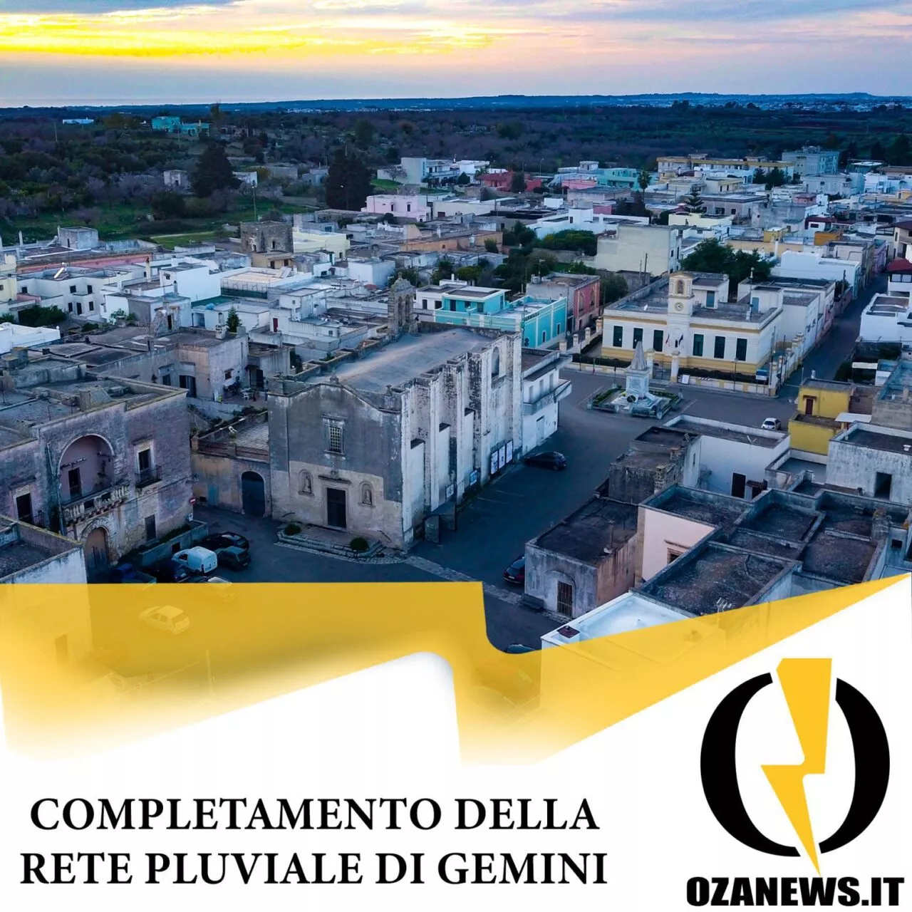 Completamento della rete pluviale di gemini