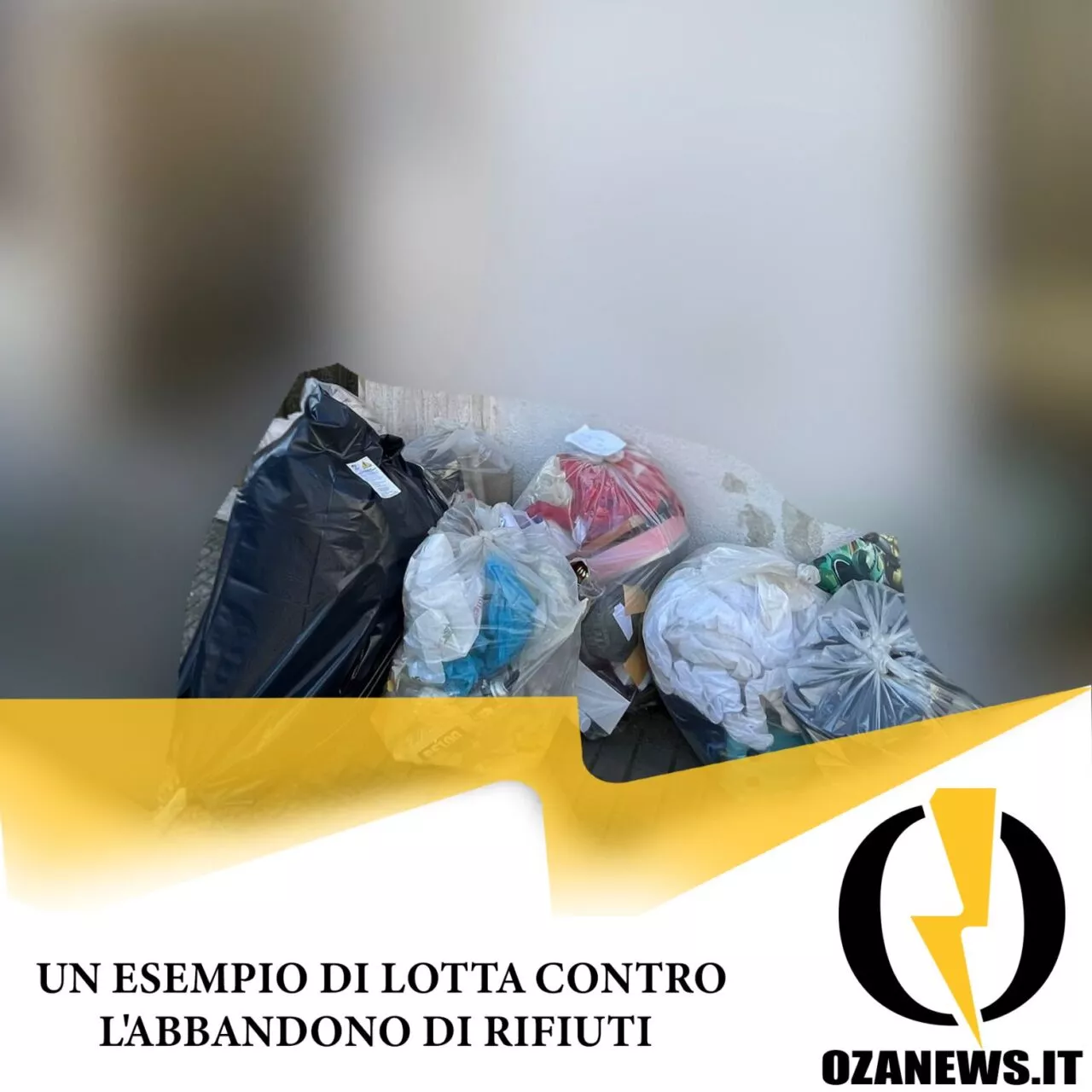 esempio di lotta contro l'abbandono di rifiuti