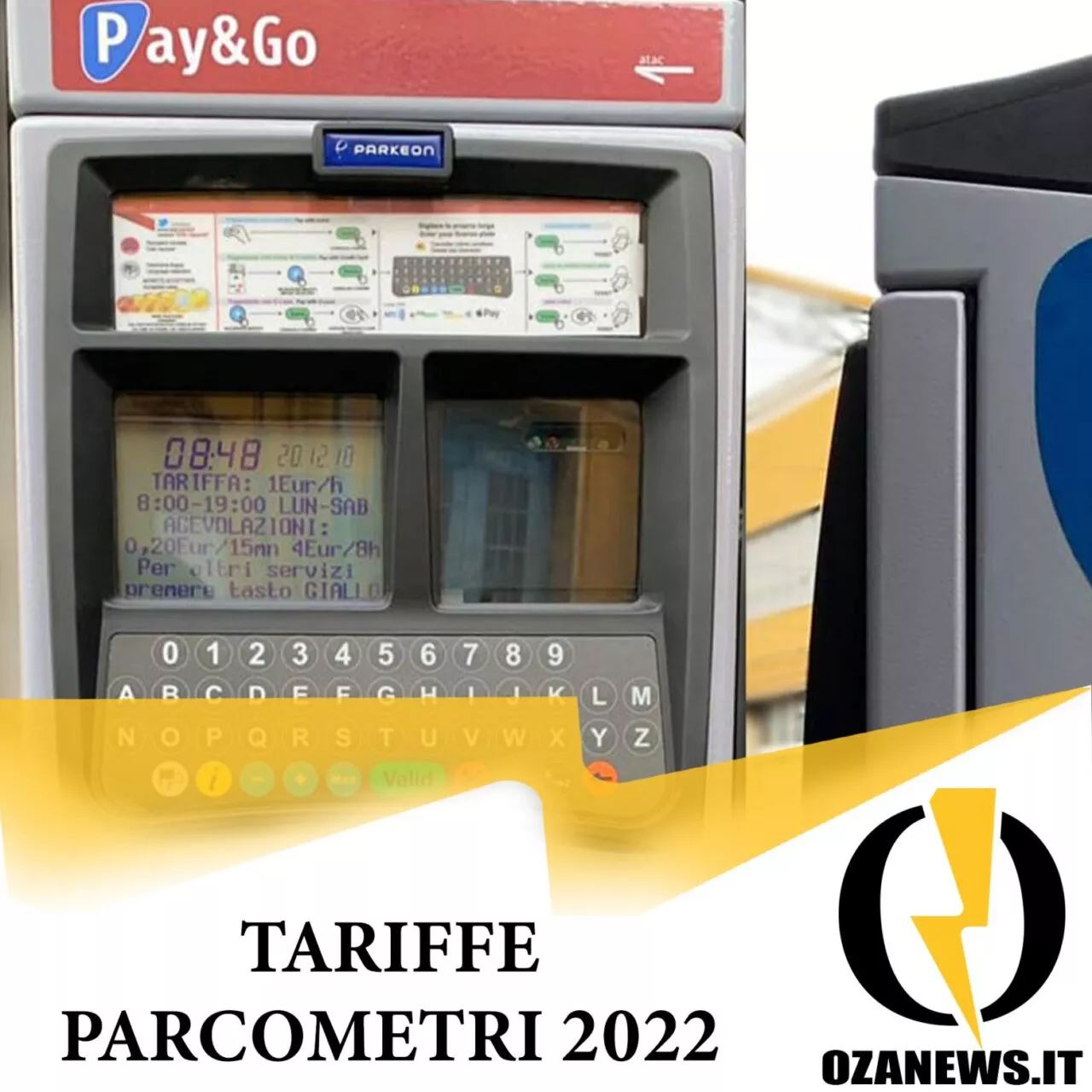 Tariffe Parcometri 2022