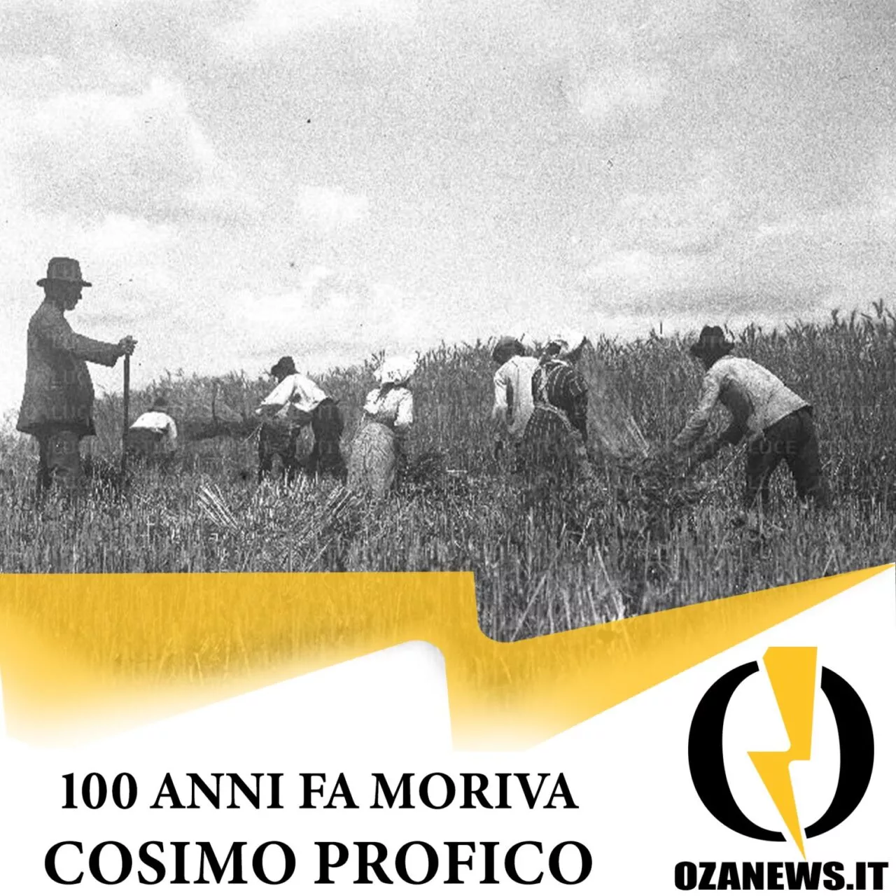 100 anni fa moriva cosimo profico