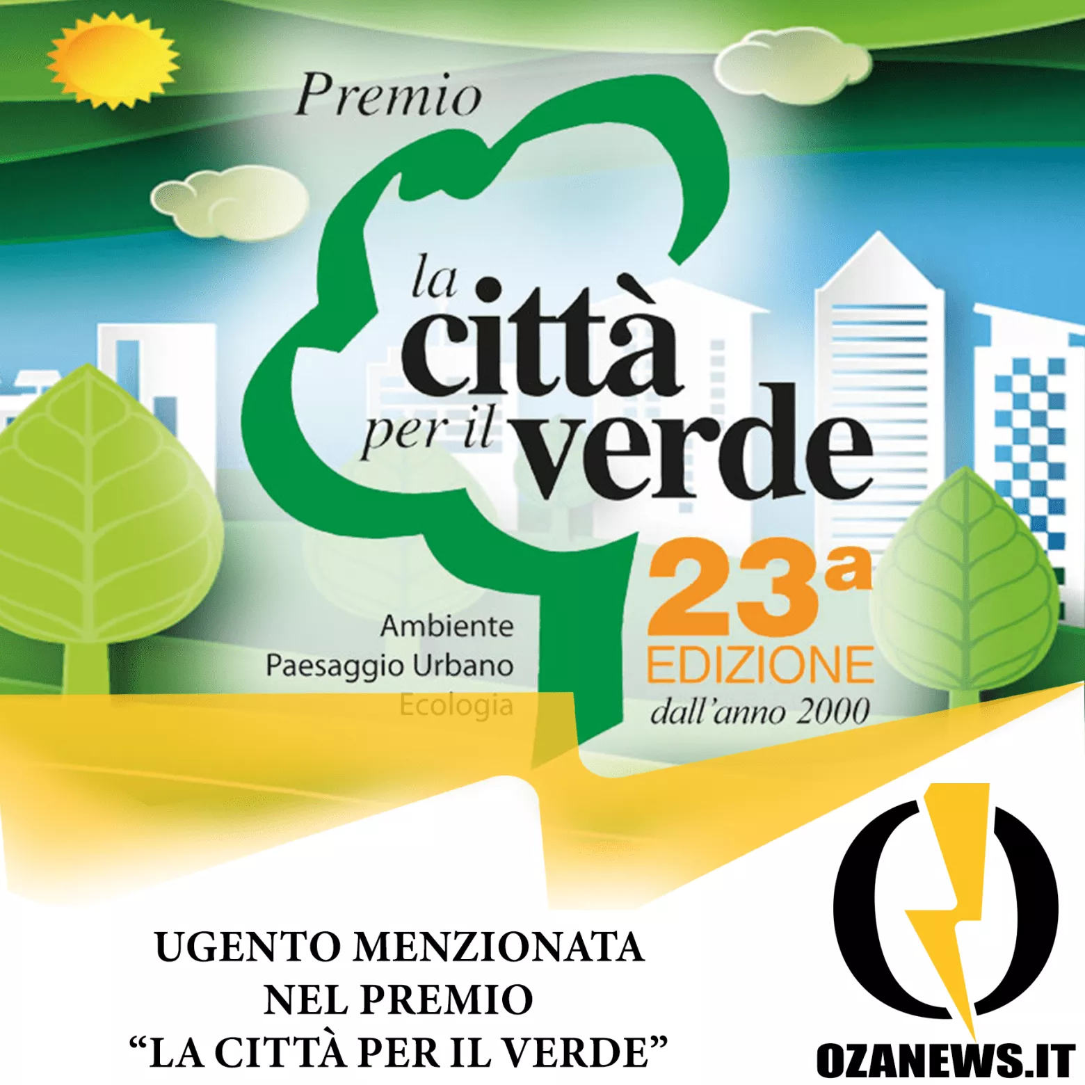 ugento menzionata nel premio la città del verde