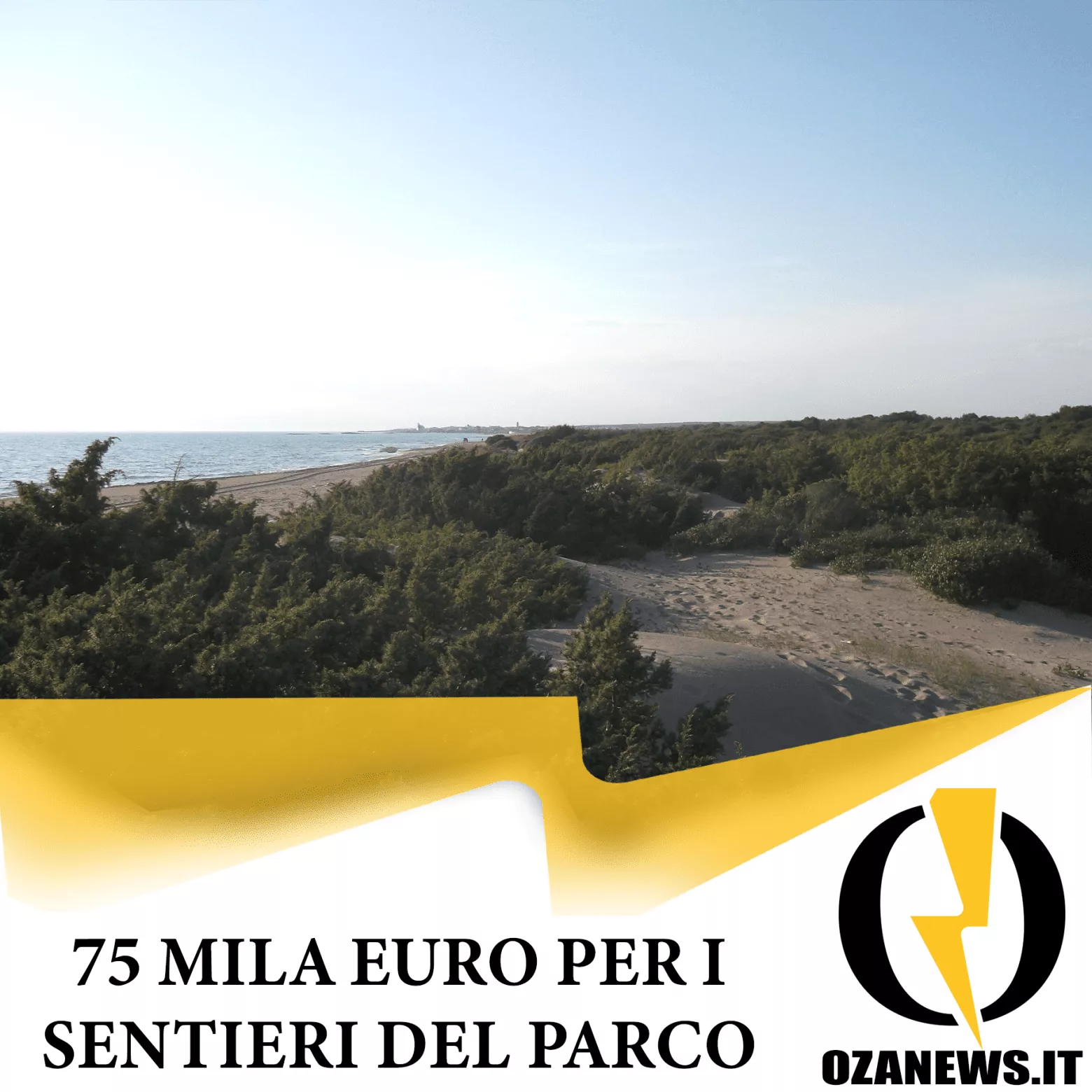 75 mila euro per i sentieri del parco litorale di ugento