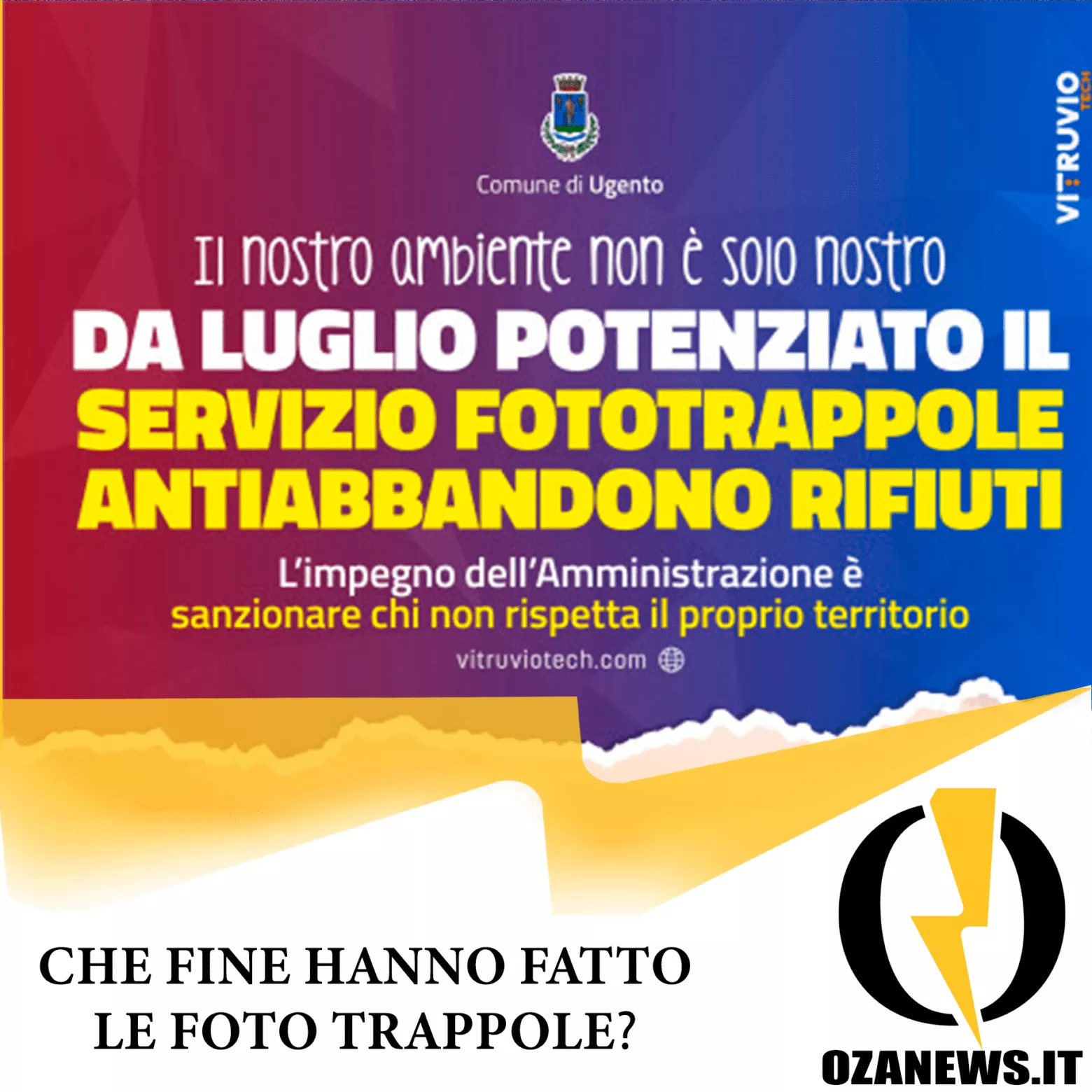 che fine hanno fatto le foto trappole di ugento