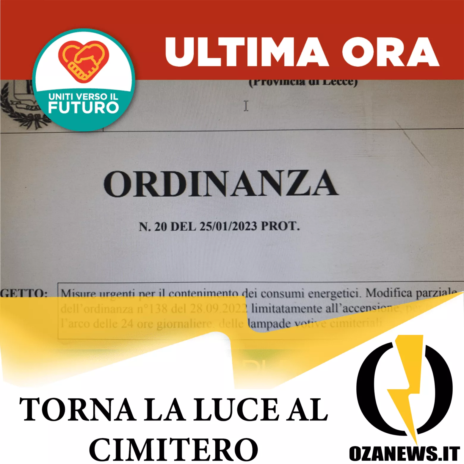 Si Riaccendono Le Lampade Votive Del Cimitero Di Ugento