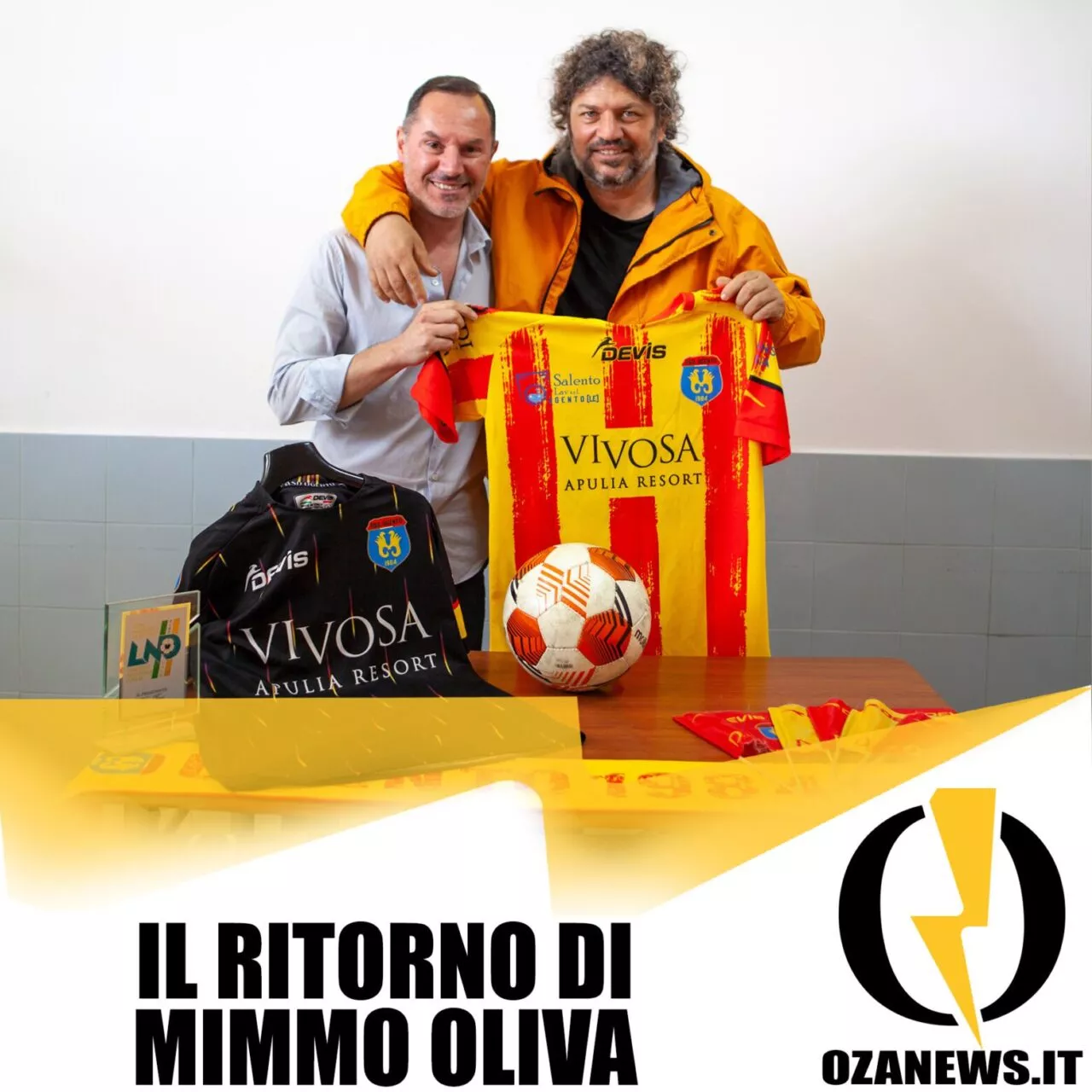 mimmo oliva torna allenatore a Ugento