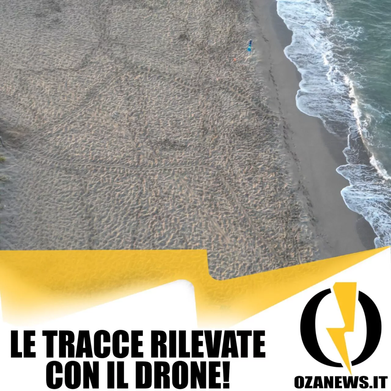 le tracce di tartarughe rilevate con il drone a ugento
