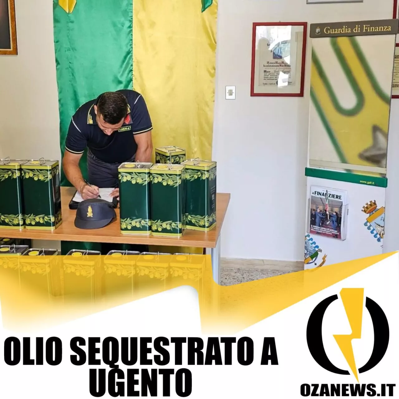 olio sequestrato a Ugento