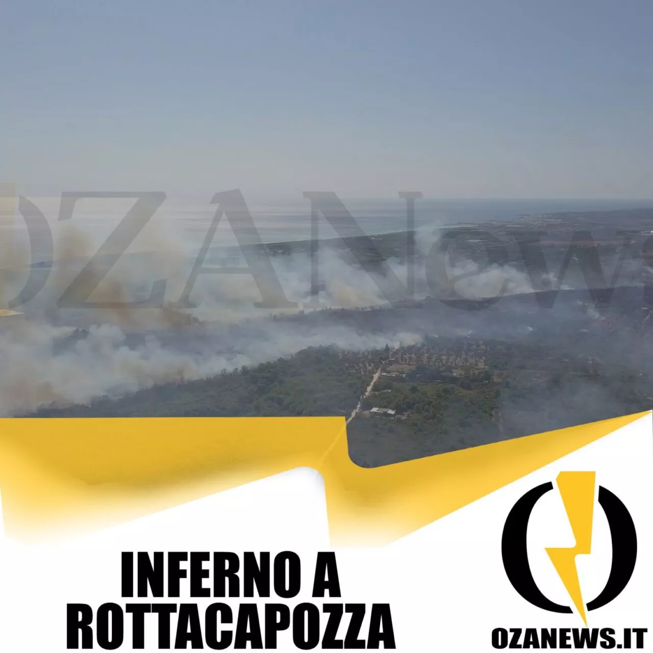 torre mozza brucia incendio a ugento