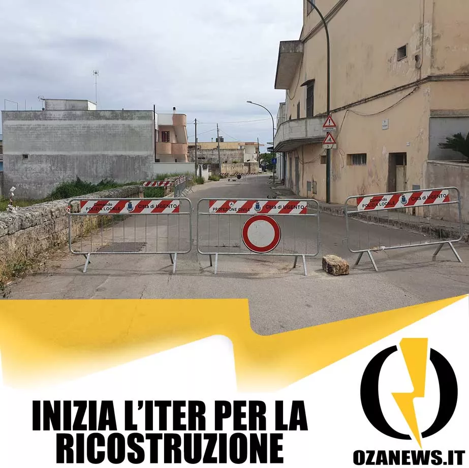 Inizia Liter Per La Ricostruzione Di Via Barco A Ugento