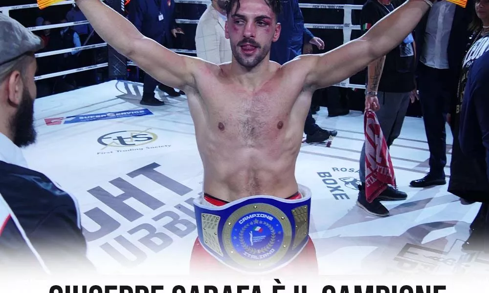 giuseppe carafa è il campione italiano dei pesi leggeri