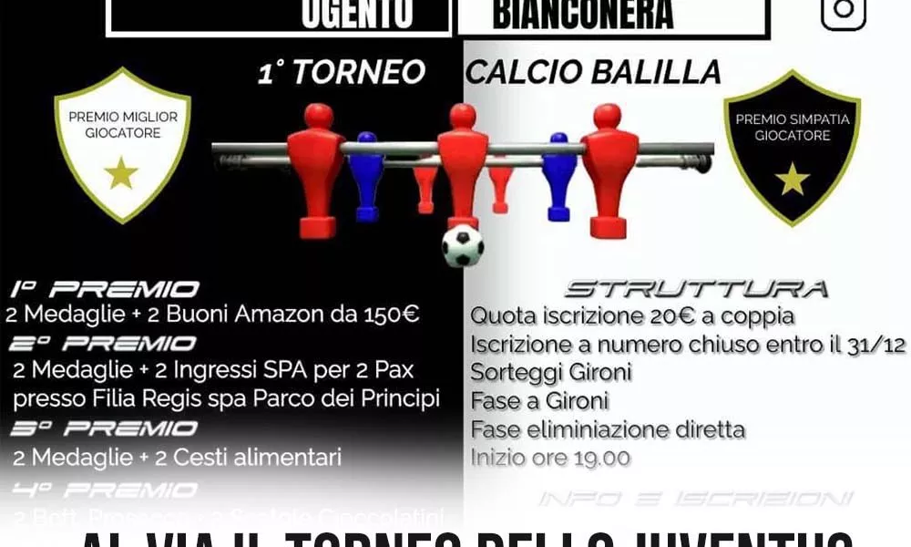 Al Via Il Torneo Di Calcio Balilla Dello Juventus Club Di Ugento