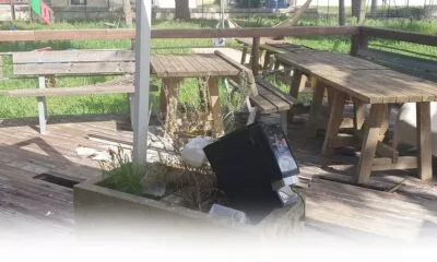 il parco di via teano a ugento ancora abbandonato