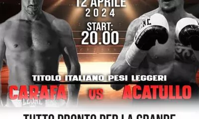 Titolo Italiano Pesi Leggeri Pro Di Boxe