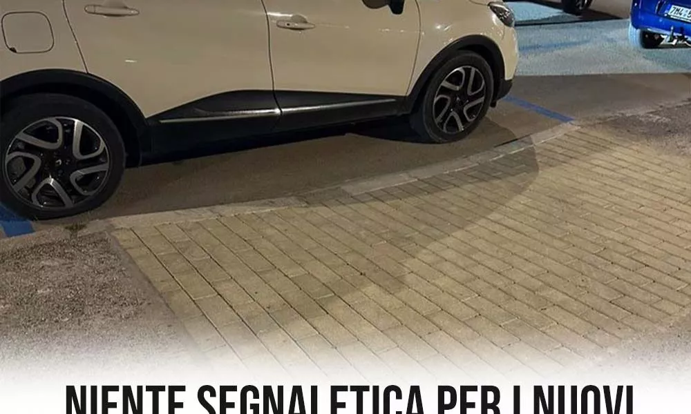 niente segnaletica per i nuovi scivoli sul lungomare