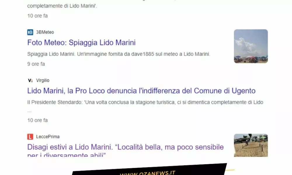 Lido Marini E I Suoi Problemi