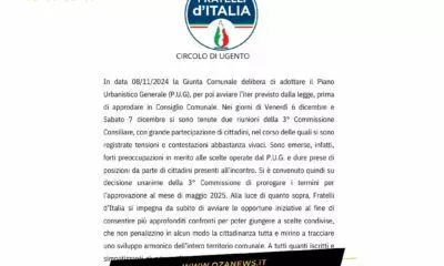 Scontro Sul Pug Il Comunicato Di FDI Ugento