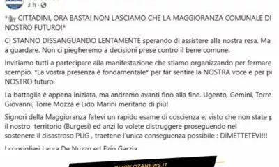 Anche Garzia E De Nuzzo Chiedono Le Dimissioni Del Sindaco