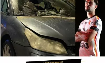 Auto In Fiamme Scampato Pericolo Per Il Capitano Dellugento