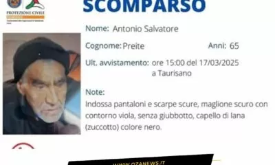 Ricerche A Taurisano Interviene Lesercito Antonio Salvatore Preiteu
