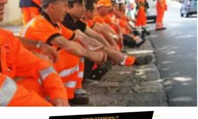 Sciopero Degli Operatori Ecologici DellAro Lecce 10