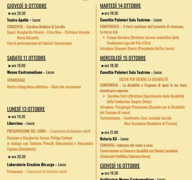 Festival dell’Appartenenza e dell’Inclusione: a Lecce, i fratelli Tercon e il fondatore di PizzAut