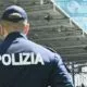 Police officer at stadium. Napoli fan banned for 10 years after Lecce riot. DASPO.
