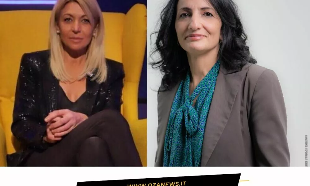 Ugento regional elections: Portraits of two female candidates. Political campaign, local news.