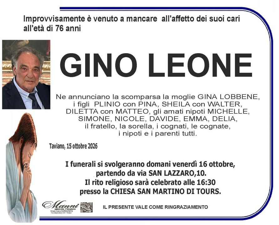 Manifesto GINO LEONE